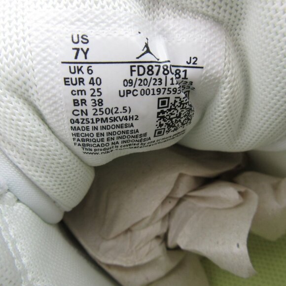 Air Jordan 1 Mid Sail White Sneakers GS Size 7Y / Womens Size 8.5 NEW - Picture 10 of 13